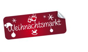 Weihnachtsmarkt Sticker, Aufkleber